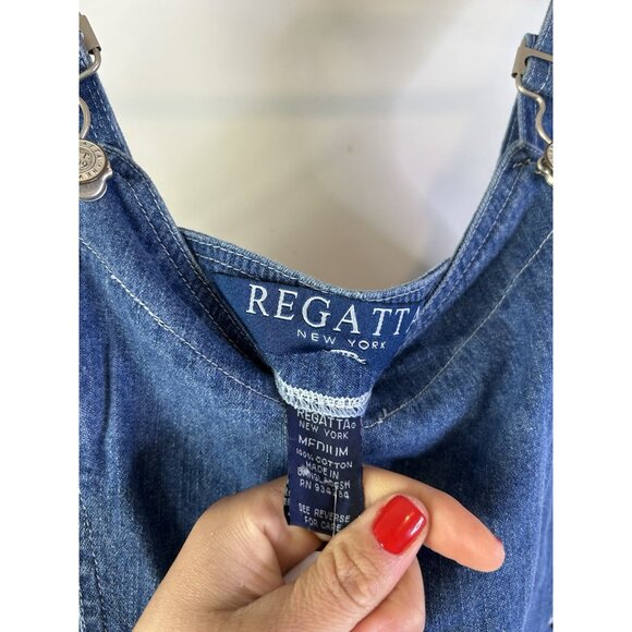 Vintage 90s Denim Jean Short Bib Overalls Shortalls - Picture 5 of 7